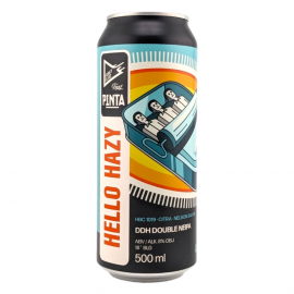 Piwo Funky Fluid/Pinta Hello Hazy - DDH Double NEIPA 8% 500 ml Puszka