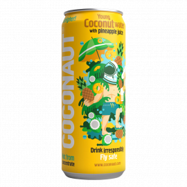 Woda Kokosowa Coconaut z Sokiem Ananasowym 320 ml Puszka