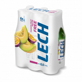 Piwo Lech Free Marakuja i Melon 0% 330 ml 6 - pak