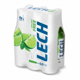 Piwo Lech Free Limonka 0% 330 ml 6-pak