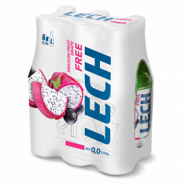 Piwo Lech Free Smoczy Owoc 0% 330 ml 6-pak