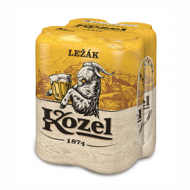 Piwo Kozel Lezak 4,6% 500 ml 4 - pak Puszka