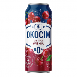 Piwo Okocim Ciemna Wiśnia 0% 500 ml puszka