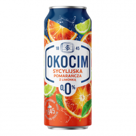 Piwo Okocim Sycylijska Pomarańcza z Limonką 0% 500 ml Puszka
