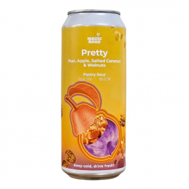 Piwo Magic Road Pretty Pear, Apple, Salted Caramel & Walnuts 5% 500 ml puszka