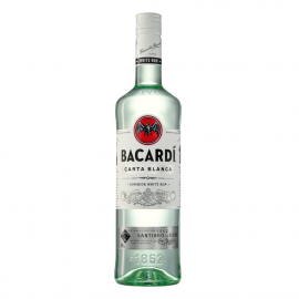 Rum Bacardi Carta Blanca 37,5% 1000 ml