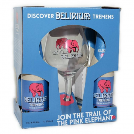 Piwo Delirium Tremens Zestaw 8,5% (4 X But. 330 ml + Szkło)