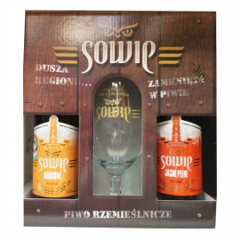 Piwo Sowie Zestaw 2x500 ml + pokal