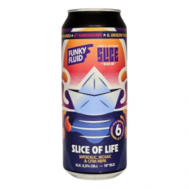 Piwo Funky Fluid Slice Of Life Superdelic, Mosaic Citra NEIPA 6,5% 500 ml puszka