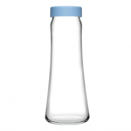 Karafka Pasabahce Basic z niebieską zakrętką 1000 ml