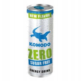 Napój energetyczny Komodo Energy Drink Sugar Free 250 ml puszka