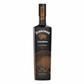 Wódka Żubrówka Czarna Leżakowana Dąb 40% 700 ml