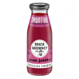 Smoothie Bracia Sadownicy Gęste Jabłko Porzeczka Żurawina 215 ml