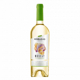 Wino Stołowe Koblevo Muscat BPS 11,5% białe półsłodkie 750 ml