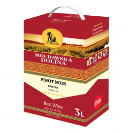 Wino Mołdawska Dolina Bag In Box Pinot Noir 12,5% czerwone wytrawne 3000 ml