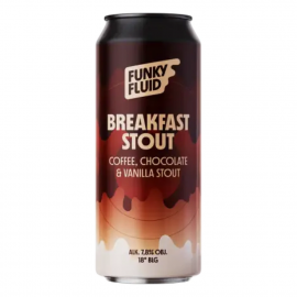 Piwo Funky Fluid Breakfast Stout Coffee, Chocolate Vanilla Stout 7,8% 500 ml puszka