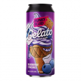 Piwo Funky Fluid Gelato Blueberry Mores 5,5% 500 ml puszka