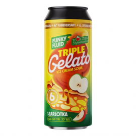 Piwo Funky Fluid Triple Gelato Szarlotka Ice Cream Sour 7,5% 500 ml puszka
