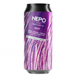 Piwo Nepomucen Crazy Lines #72 West Rakau, Mosaic, Simcoe West Coast Session Ipa 5,3% 500 ml puszka
