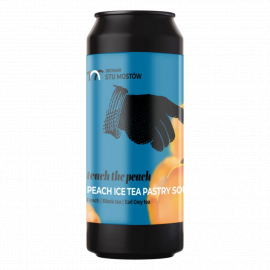 Piwo Stu Mostów Teach The Peach - Peach Black Tea Earl Grey Tea Pastry Sour 5% 440 ml Puszka