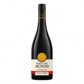 Wino Fiesta Del Mundo Semi Dry Red 12% czerwone półwytrawne 750 ml