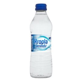 Woda Kropla Beskidu Mineralna Gazowana Szklana Butelka 250 ml