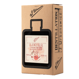 Likier J. Urbanowicz Likier z polskiej wiśni na orzechu włoskim 30% 500 ml