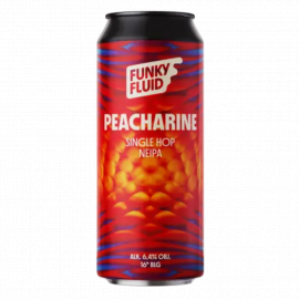 Piwo Funky Fluid Peacharine - Single Hop NEIPA 6,4% 500 ml Puszka