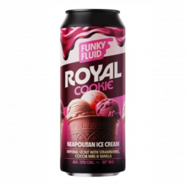 Piwo Funky Fluid Royal Cookie Neapolitan Ice Cream - Imperial Stout 12% 500 ml Puszka