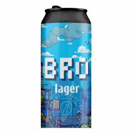 Piwo Brokreacja Bro Lager 4,5% 500 ml Puszka