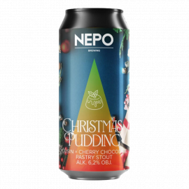 Piwo Nepomucen Christmas Pudding - Raisin, Cherry Chocolate Pastry Stout 6,2% 500 ml Puszka