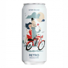 Piwo Cztery Ściany Retro - Old School APA 4,7% 500 ml Puszka
