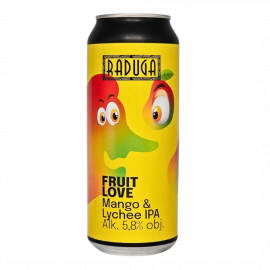 Piwo Raduga Fruit Love - Mango Lychee IPA 5,8% 500 ml Puszka