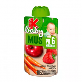 Kubuś Baby Mus Jabłko-Truskawka-Marchew 100 g