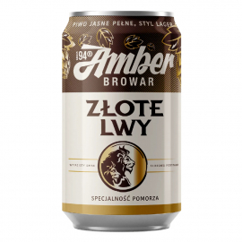 Piwo Amber Złote Lwy 5,6% 330 ml Puszka