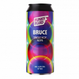 Piwo Funky Fluid Bruce - Single Hop NEIPA 6,5% 500 ml Puszka