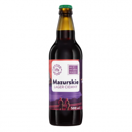 Piwo Mazurski Lager Ciemne 5,1% 500 ml