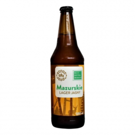 Piwo Mazurski Lager Jasny 5% 500 ml