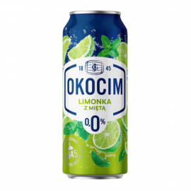 Piwo Okocim Limonka z Miętą 0% 500 ml puszka