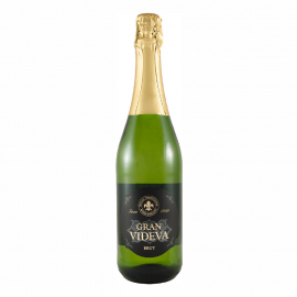 Wino musujące Gran Videva Brut 10% białe wytrawne 750 ml