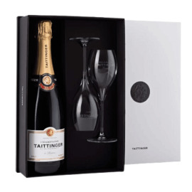 Szampan Taittinger Brut Reserve 12% biały wytrawny 750 ml+ 2 kieliszki