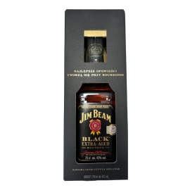 Whisky Jim Beam Black 40% 700 ml + szklanka