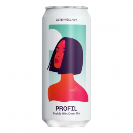 Piwo Cztery Ściany Profil - Double West Coast IPA 7,7% 500 ml puszka