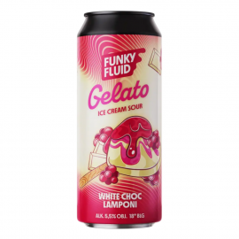 Piwo Funky Fluid Gelato White Choc Lamponi 5,5% 500 ml puszka