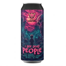 Piwo Monsters I See Dead People - Rye Coffee Dark Imperial Lager 6% 500 ml