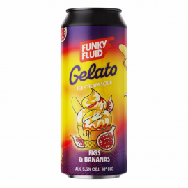 Piwo Funky Fluid Gelato: Figs & Bananas 5,5% 500 ml
