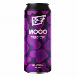 Piwo Funky Fluid Mooo - Milk Stout 6,3% 500 ml puszka
