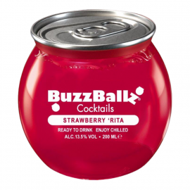 Koktajl BuzzBallz Strawberry Rita 13,5% 200 ml