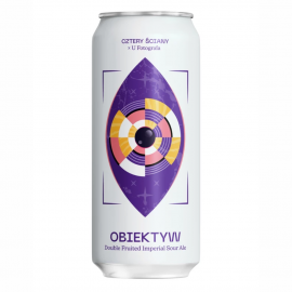 Piwo Cztery Ściany Puder - Double Fruited Imperial Sour Ale 6% 500 ml puszka