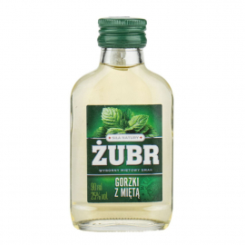 Żubr Gorzki z miętą 23% 90 ml